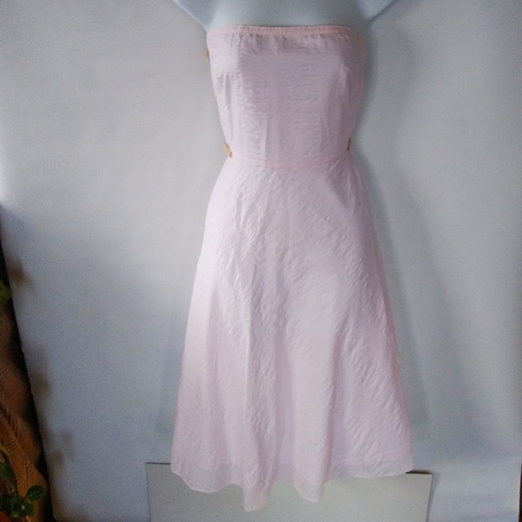 J. Crew Dresses & Skirts - Pastel pink J Crew seersucker party dress J. Crew Dresses & Skirts - Pastel pink J Crew seersucker party dress